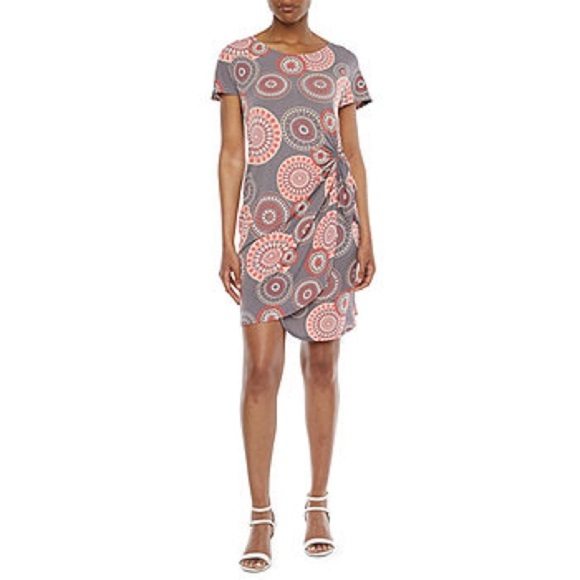 Robbie Bee Short Sleeve Sheath Dress size large - Picture 1 of 9